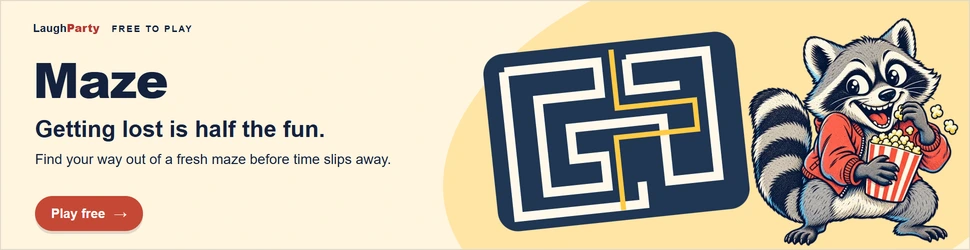 LaughParty: Maze Find your way out of a fresh maze before time slips away. Play free.