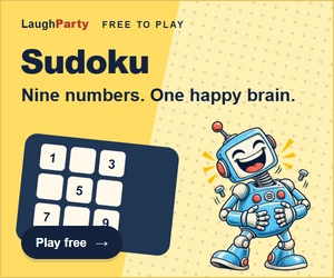 LaughParty: Sudoku Give every row, column and box its perfect number. Play free.