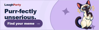 LaughParty: Purr-fectly unserious. Find your meme.