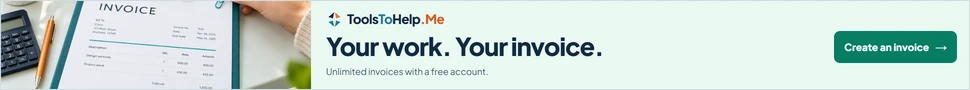 ToolsToHelp.Me: Your work. Your invoice. Build, save and share unlimited invoices with a free account. Create an invoice.