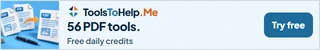 ToolsToHelp.Me: 56 PDF tools. Explore PDF tools.