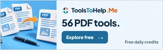 ToolsToHelp.Me: 56 PDF tools. Explore PDF tools.