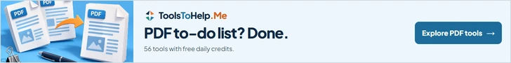 ToolsToHelp.Me: PDF to-do list? Done. Merge, split, compress and sign. 56 tools with free daily credits. Explore PDF tools.