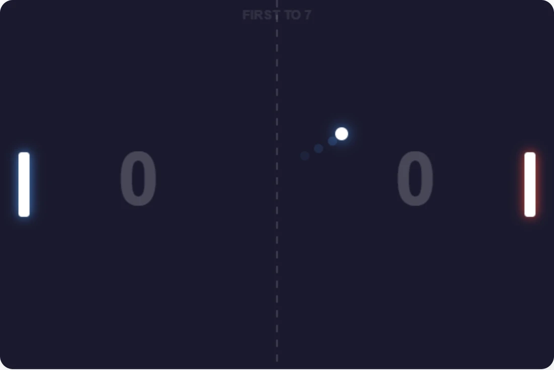 Pong gameplay