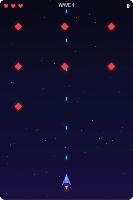 Space Shooter gameplay