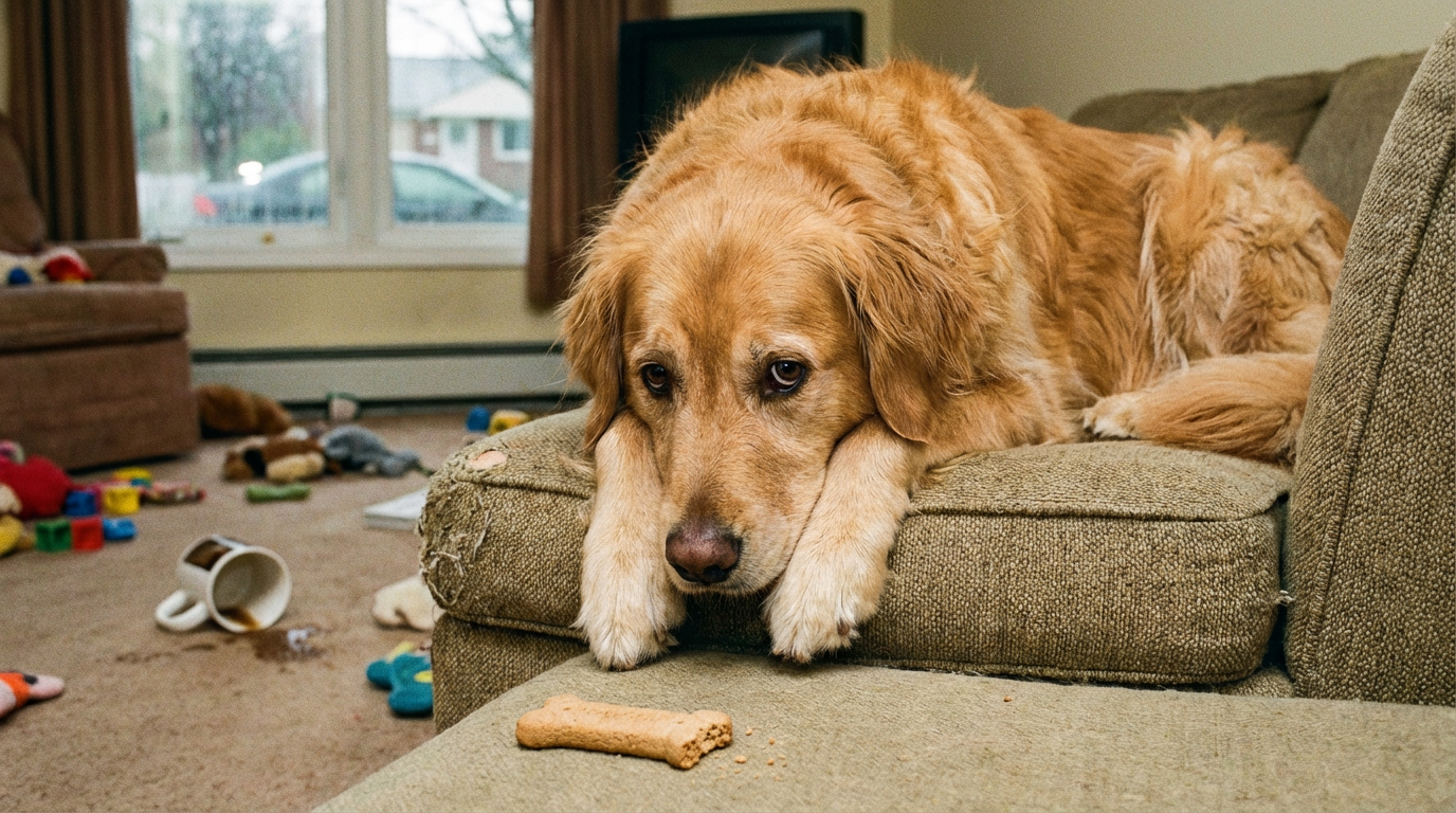 Golden Retriever Having a Full Blown Existential Crisis Is Every Single One of Us Right Now
