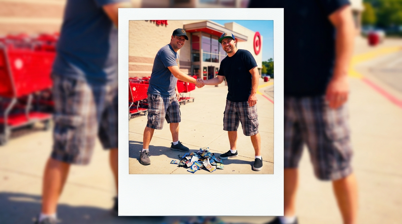 Grown Men in Cargo Shorts Finally Stop Scuffling at Target as the Pokemon Card Bubble Bursts
