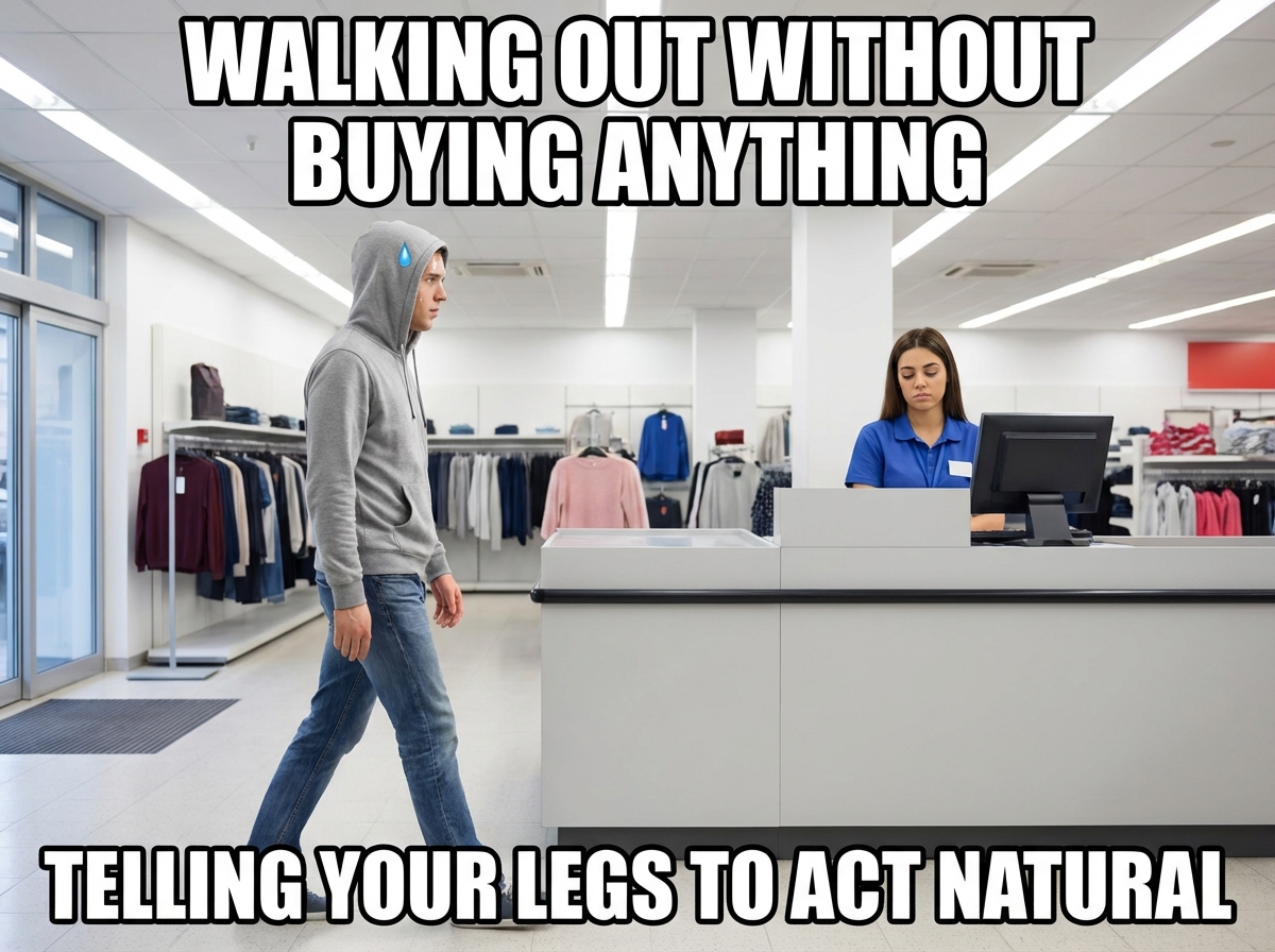 The Empty Handed Store Exit