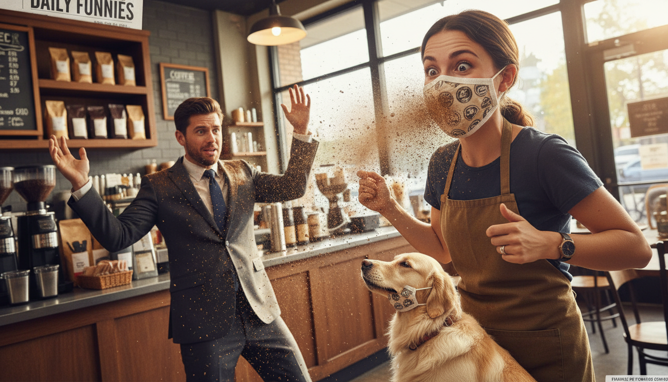 The Barista's Mysterious Mask