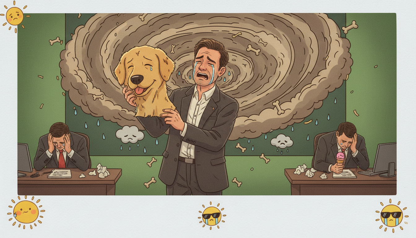 Local Weather Anchor Finally Snaps and Admits the Air Is Just One Giant Dog Lick of Sadness