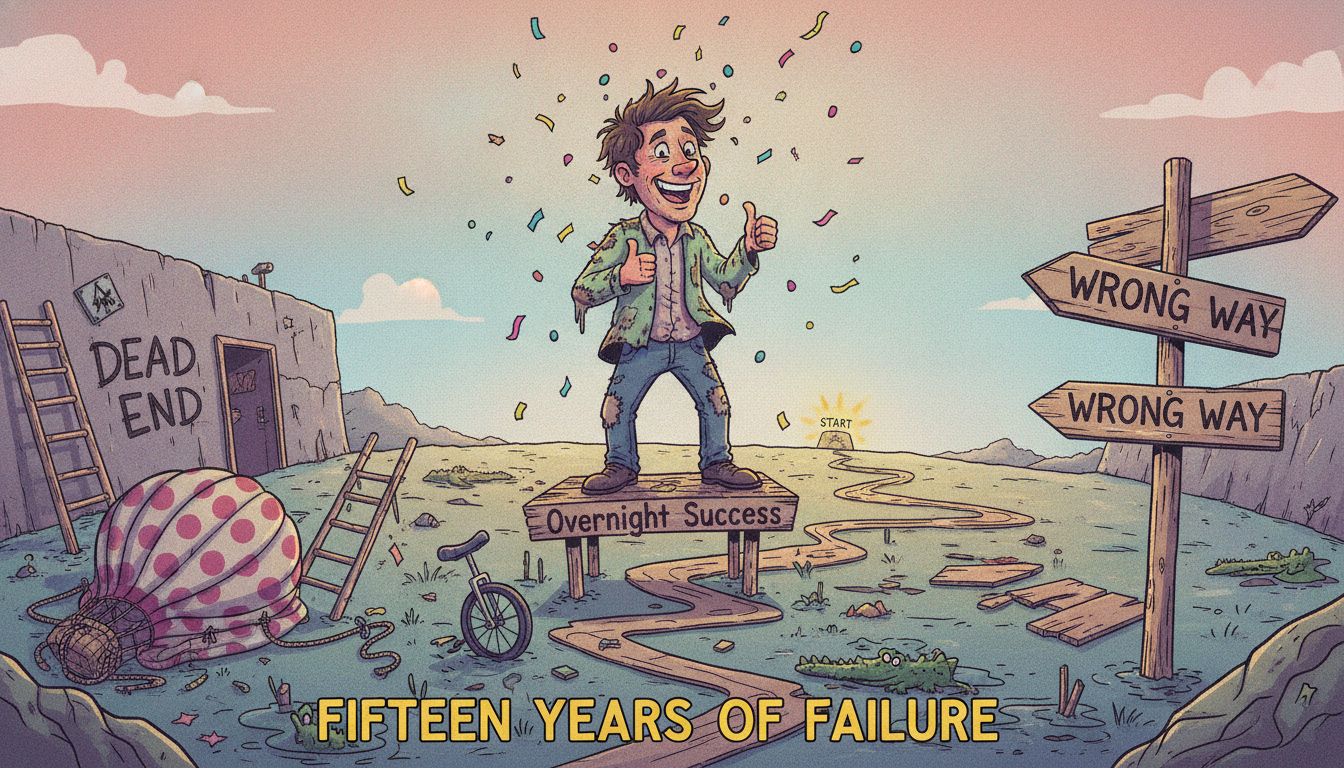 How to Become an Overnight Success in Just Fifteen Years of Failure