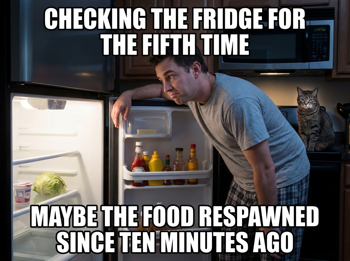The Hourly Fridge Inspection Ritual