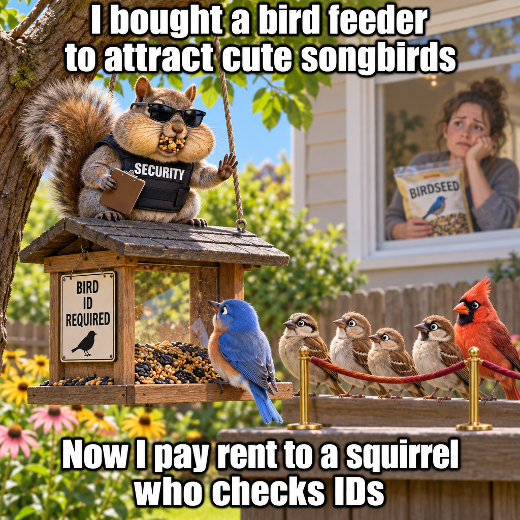 The Bird Feeder Has a New Head of Security