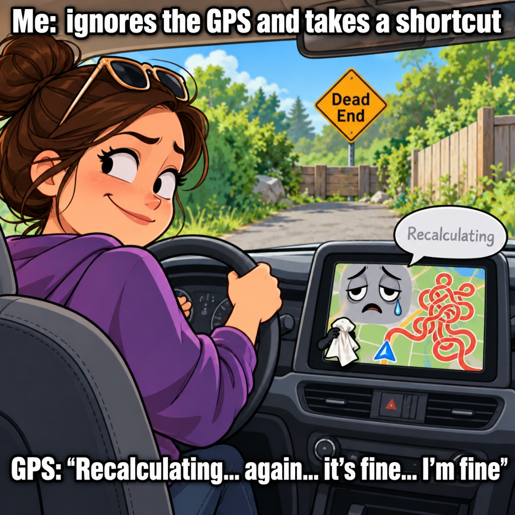 My GPS Has Started Taking It Personally