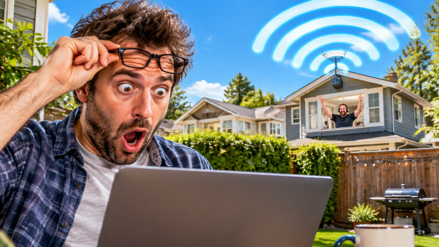Local Man Discovers Neighbour's WiFi Has Its Own Zip Code