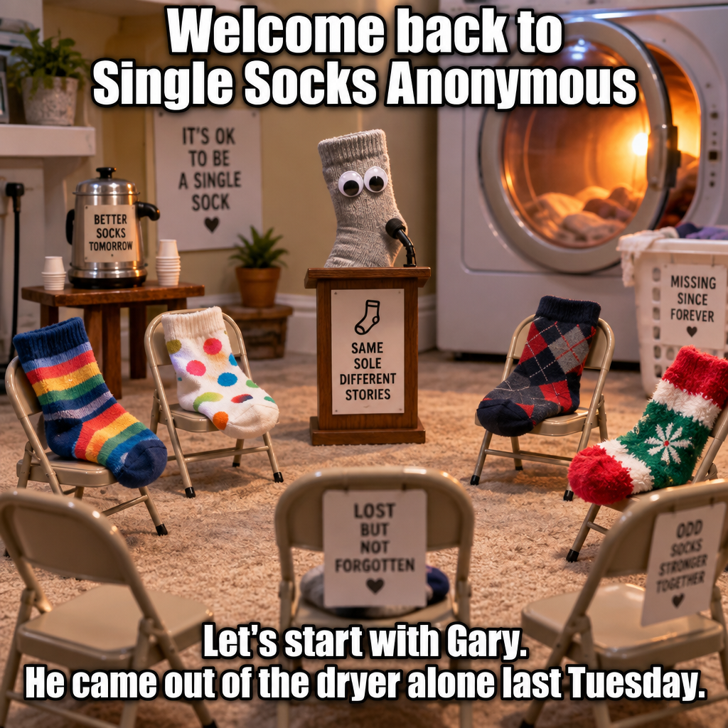 Support Group for Socks Who Lost Their Partners