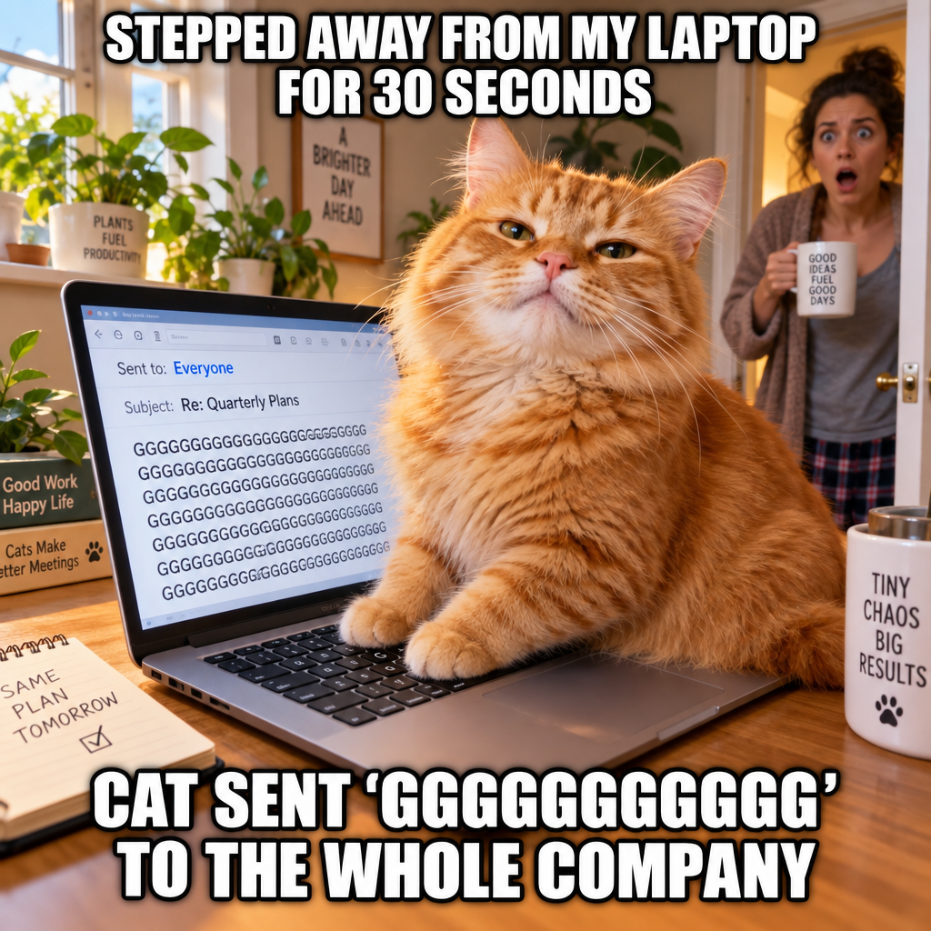 The Cat Sent My Boss an Email
