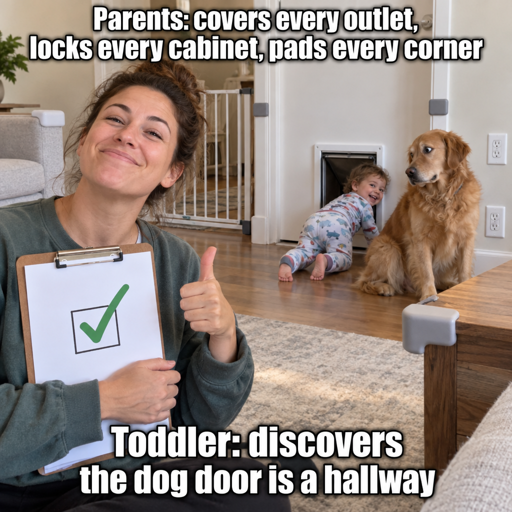 The Toddler Passed the Baby-Proofing Inspection With Flying Colors