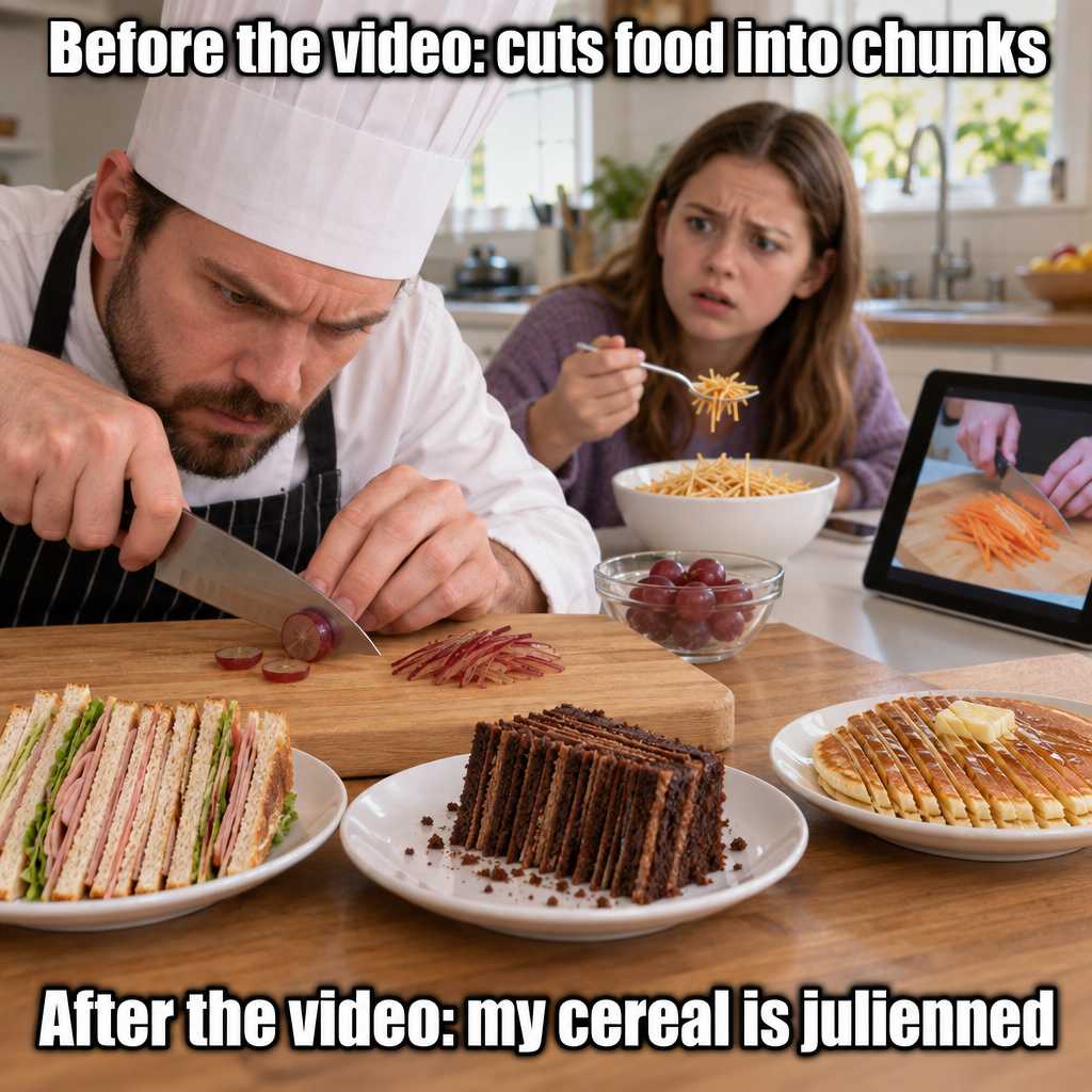 Watched One Cooking Video, Now I Julienne Everything