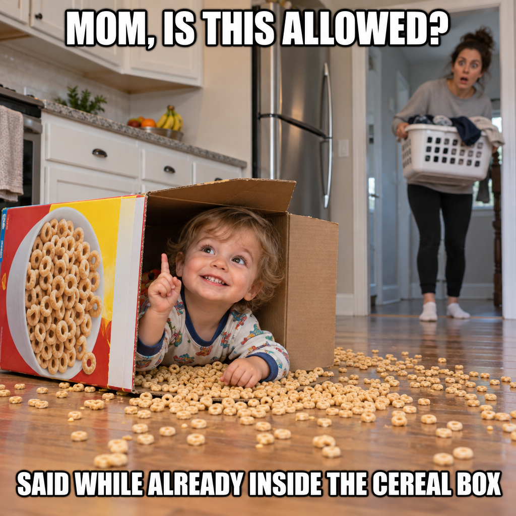Toddler Requests Permission After the Fact