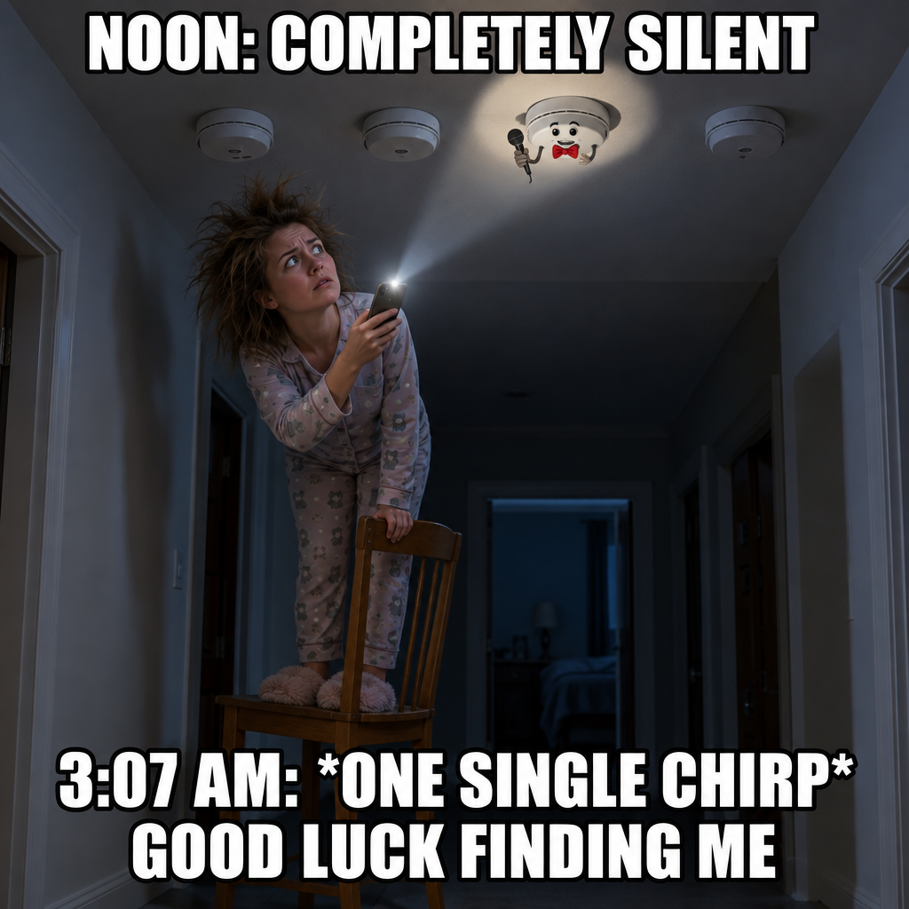 Smoke Detector Only Performs Its Solo at 3 AM