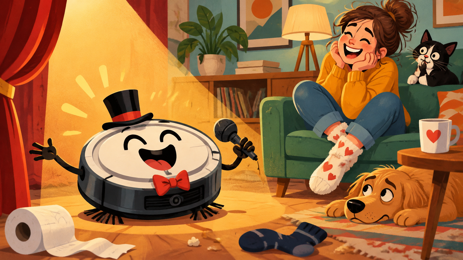 My Robot Vacuum Has Discovered Comedy, and I Am Its Only Audience