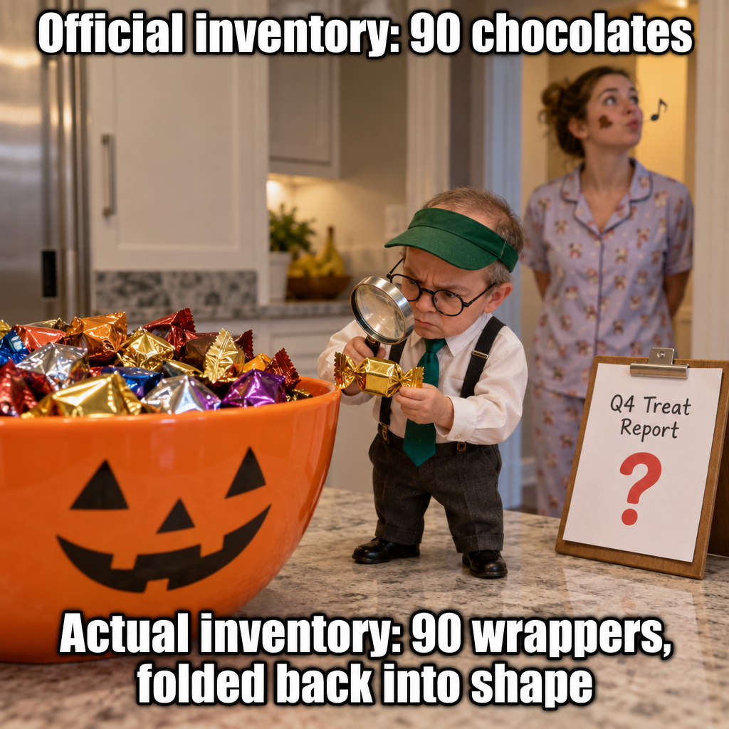 Household Candy Bowl Fails Surprise Audit, Numbers Do Not Add Up