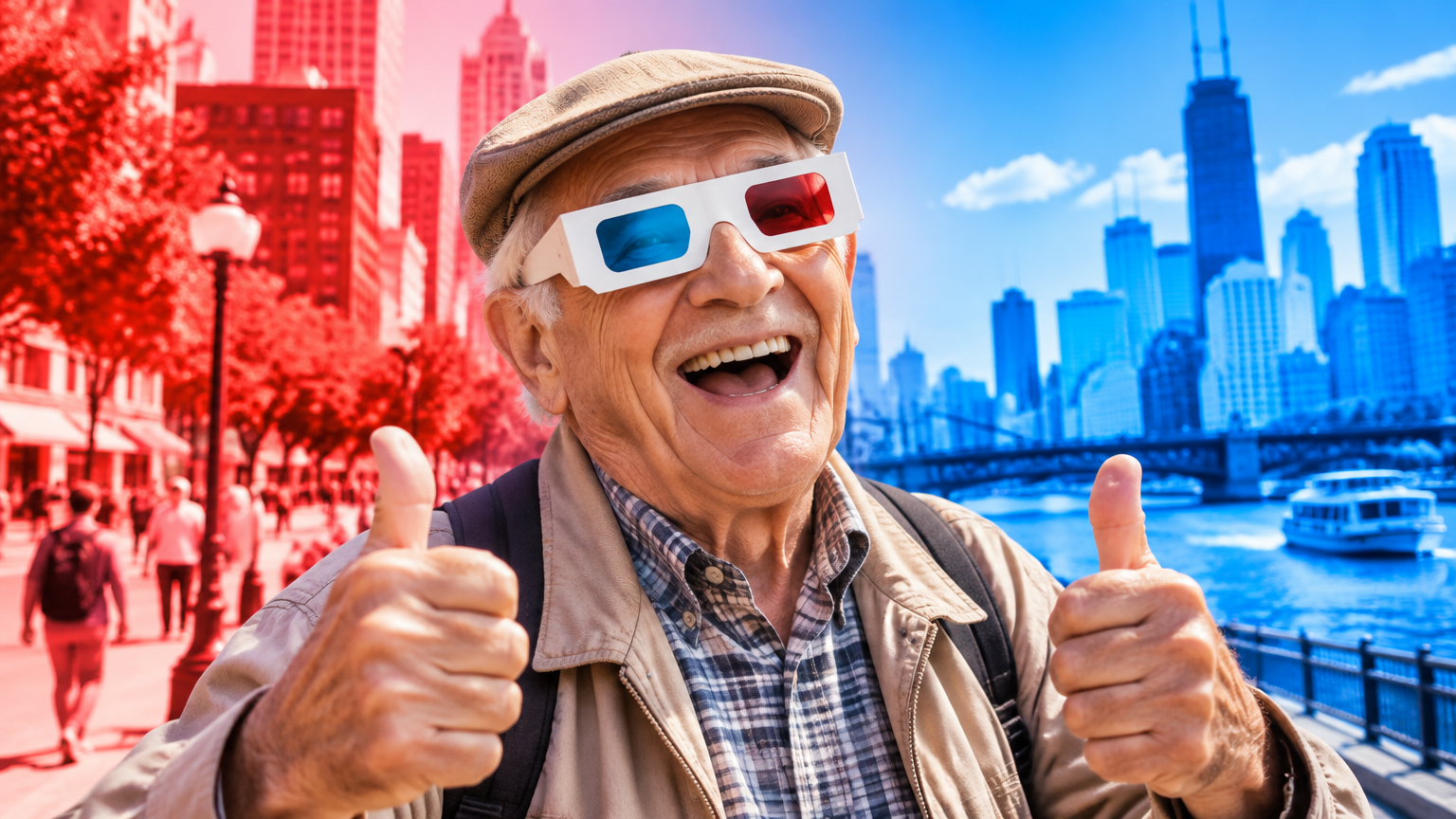 Local Grandpa Sees City in Two Colors, Calls It "Best Day Out Since 1974"