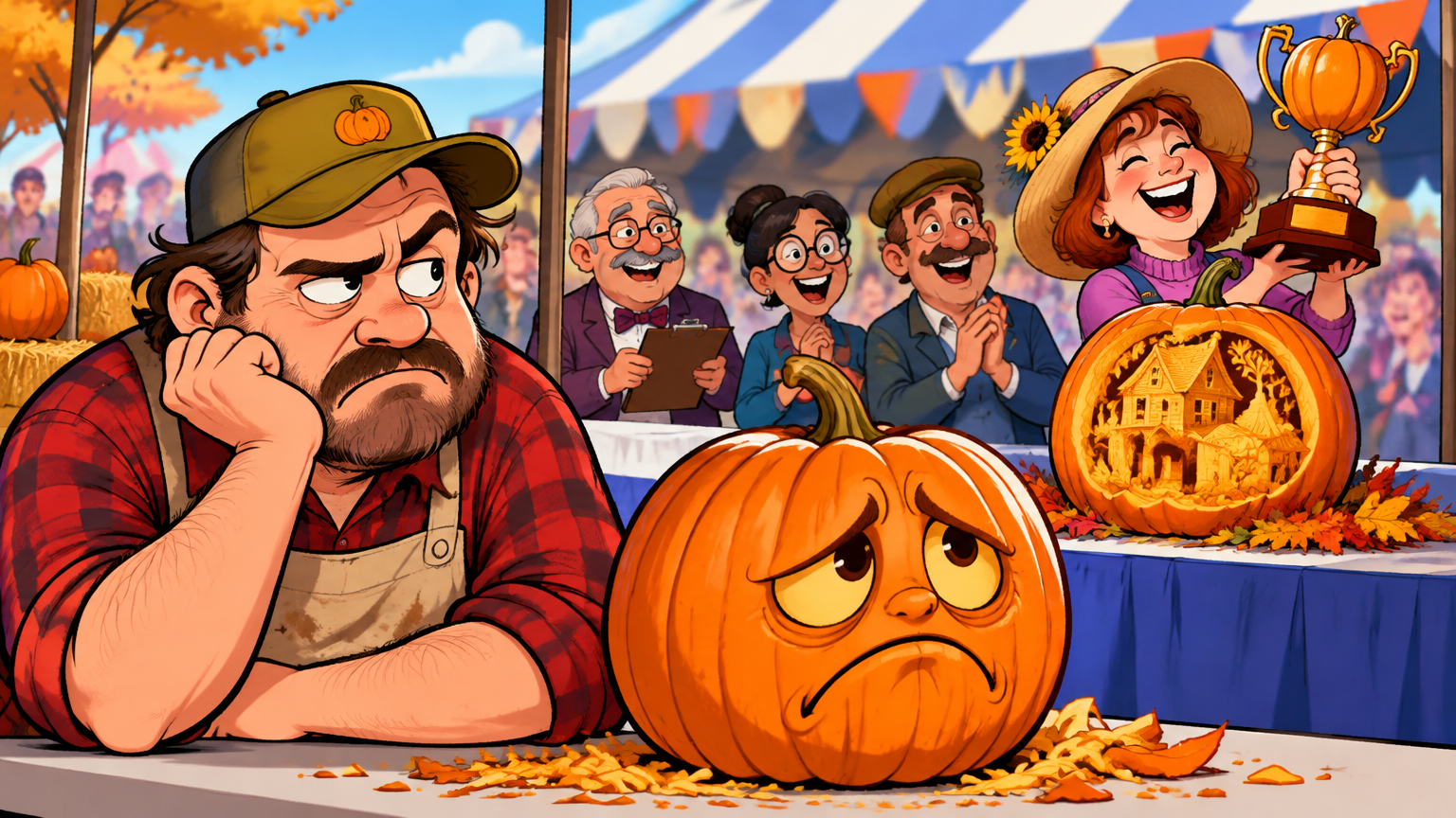 Local Gourd Artist Loses Pumpkin Contest, Gains Unshakable Sense of Injustice