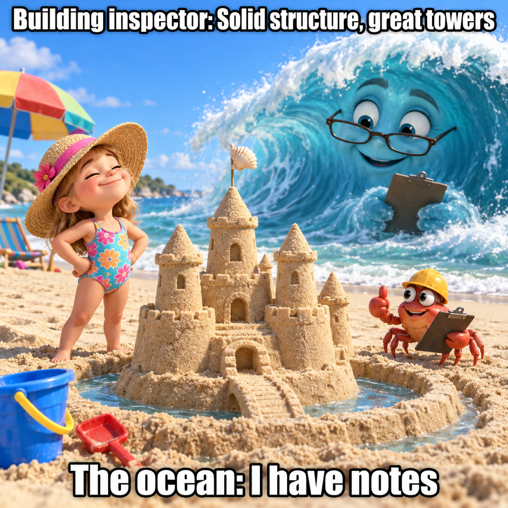 Sandcastle Passes Building Inspection, Fails Tide Inspection Eleven Minutes Later