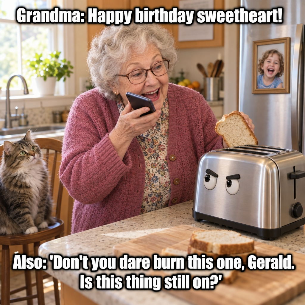 Grandma Discovers Voice-to-Text, Now Sends Messages Including Her Chats With the Toaster